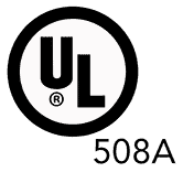 High-quality UL logo representing safety standards for Mach Technologies products.