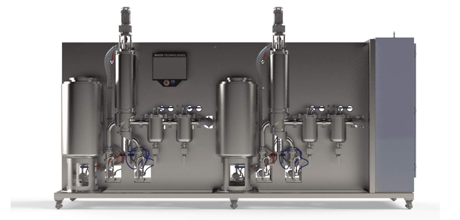 High-purity water distillation system for industrial use by Mach Technologies.