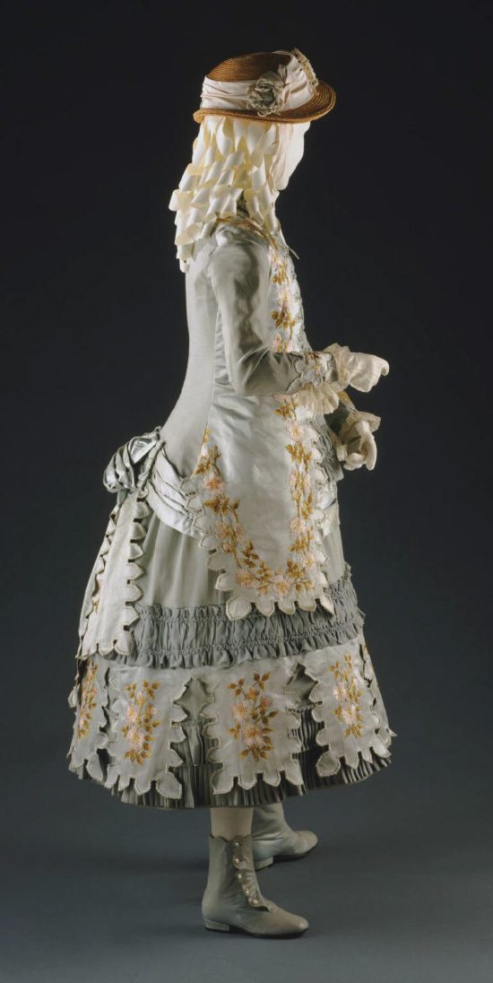 Girl's dressy bustle gown