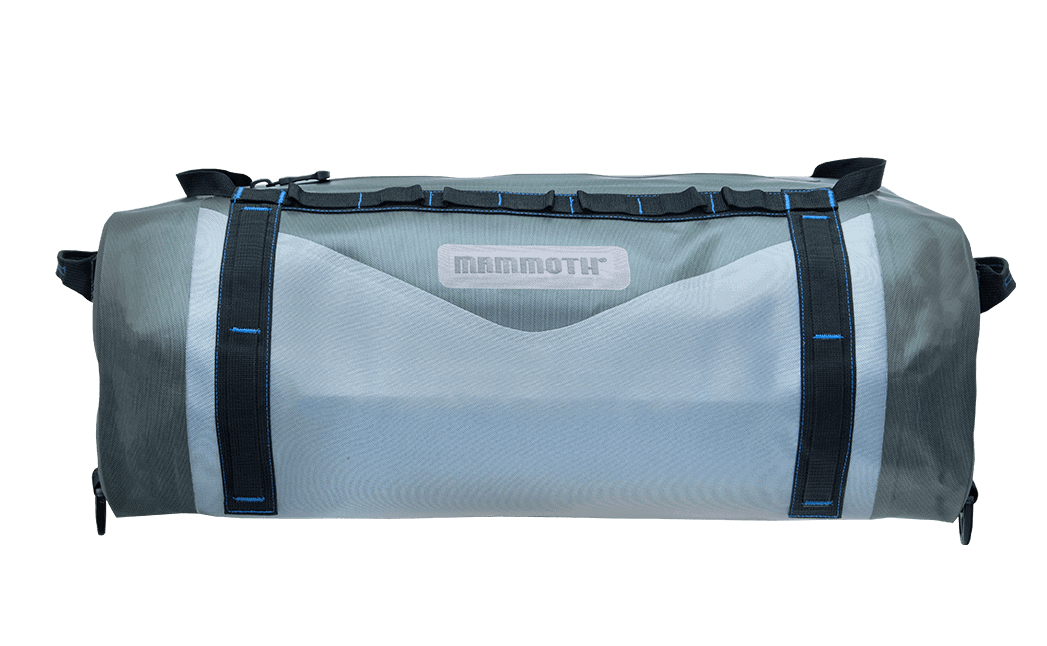 frontier submersible duffle bag side view gray color
