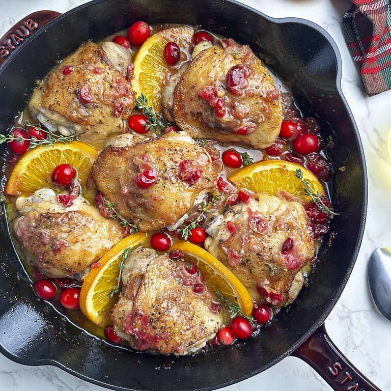 Holiday Chicken with Cranberry and Orange