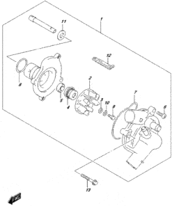 O-RING. WATER PUMP. 17418-33401