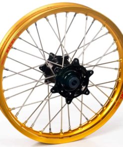 Haan Wheels, Komplett Hjul SM, 5,5, 17", BAK, GULD SVART, KTM 03-17 450 EXC-F, 03-12 450 SX-F, 95-17 250 EXC/300 EXC, 03-17 250 EXC-F, 95-12 250 SX, 03-12 250 SX-F, 10-17 350 EXC-F, 10-12 350 SX-F, 95-16 125 EXC, 95-12 125 SX, 07-08 144 SX, 09-12 150 SX,