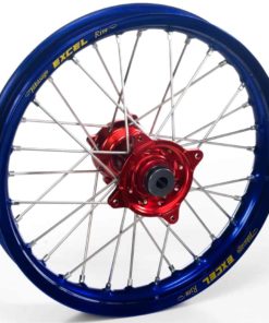 Haan Wheels, Komplett Hjul, 1,6, 21", FRAM, BLÅ RÖD, Husqvarna 04-10 TC 450/TE 450/TE 510, 04-13 TC 250/TE 250, 11-12 TE 125, 11-13 TC 449/TE 449, 06-10 TC 510, 09-13 TE 310
