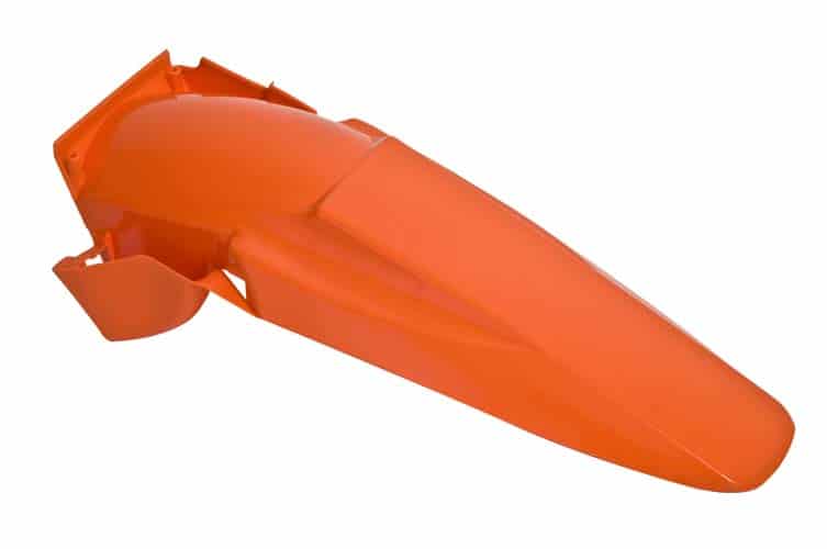 Rtech, Bakskärm, ORANGE, KTM 03 450 EXC-F/200 EXC /300 EXC/525 EXC, 98-03 250 EXC, 98-02 250 SX/380 SX, 98-03 125 EXC/125 SX, 03-04 200 SX, 00-02 400 EXC/400 SX/520 EXC/520 SX, 04 525 SX