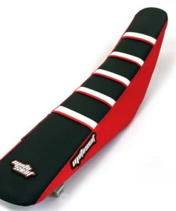 Moto Seat Ribbat Överdrag RÖD SVART VIT Honda 13-16 CRF450R 14-17 CRF250R