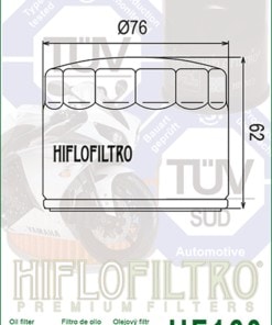 Alternative view of Hiflo Oljefilter HF160 BMW HVA BIMOTA