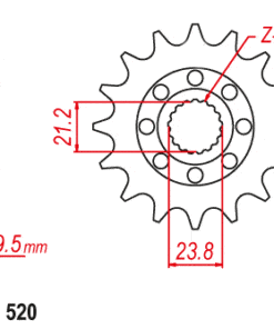 Framdrev RMZ450 K5-L2 2005-2012