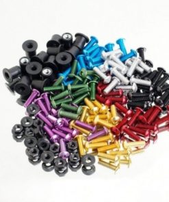 KÅPGLASSKRUV ANODISERAD INKL WELLNUTS