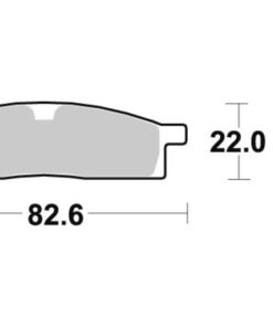 BROMSBELÄGG FRAM Yamaha YZ65/80/85
