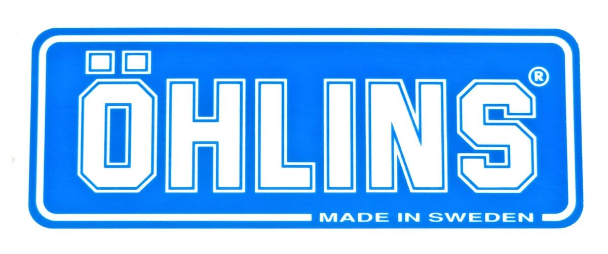 Sticker ÖHLINS blue/transp 31x72