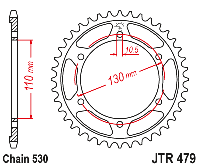 BAKDREV 530 JTR479 Suzuki Yamaha Kawasaki - Bild 2