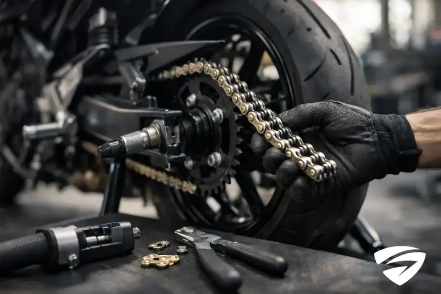 Byta kedja på motorcykel - så gör du rätt