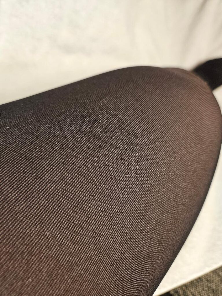 A woman in Melanskins tights, demonstrating their comfort and fit