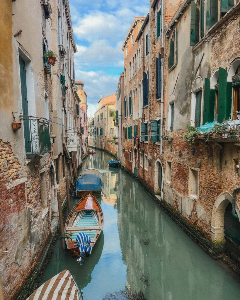 The beautiful canals of Venice Italy