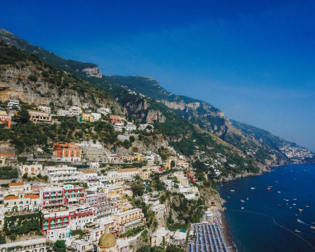the beautiful views of Positano, Amalfi Coast