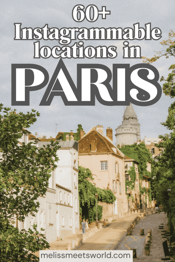 If you want to see all the most beautiful places in Paris, keep reading this comprehensive guide. This street featured in this photo is one of the prettiest streets in Montmartre and one of the most instagrammable streets in Paris!