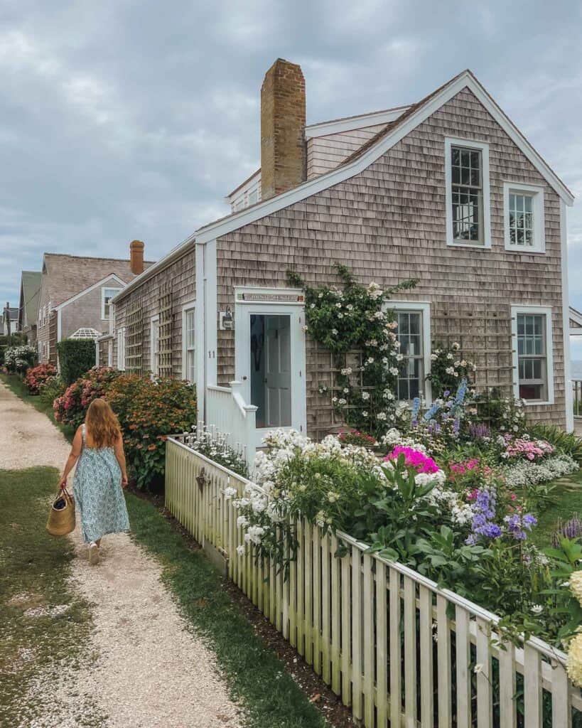 Here are a few of the quaint, New England homes you'll find along the Sconset Bluff Walk. You'll find many of them have beautiful blooming gardens especially when visiting towards the end of June through August.