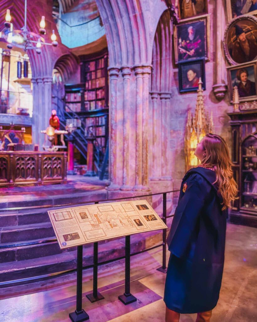 This is the Dumbledore's study from the Harry Potter movies in real life! You can visit his study and many of the other movie sets used on the film at the Harry Potter Studios only about an hour outside London.