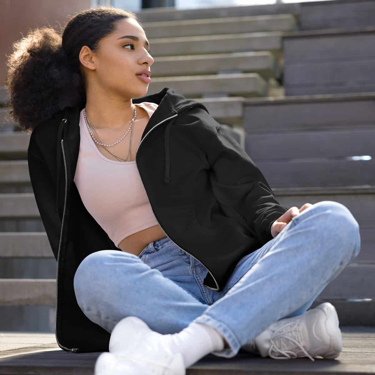 Keep Exploring Space | Fleece Zip Up Hoodie
