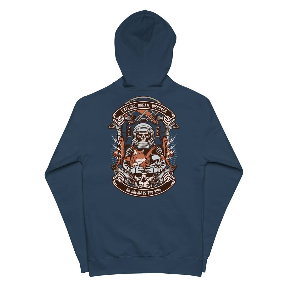 Keep Exploring Space | Fleece Zip Up Hoodie