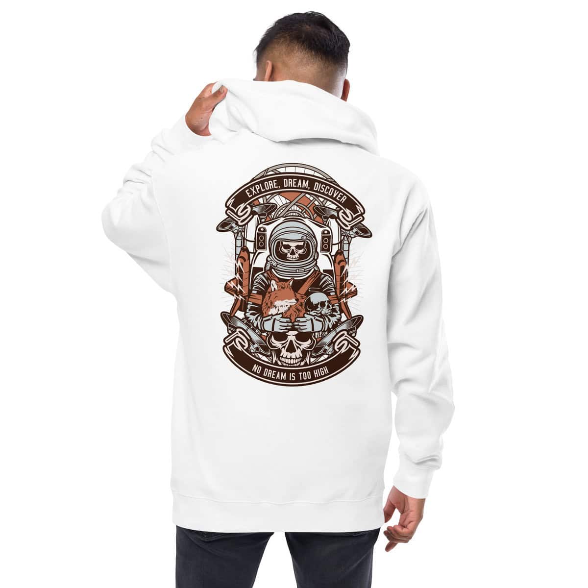 Keep Exploring Space | Fleece Zip Up Hoodie