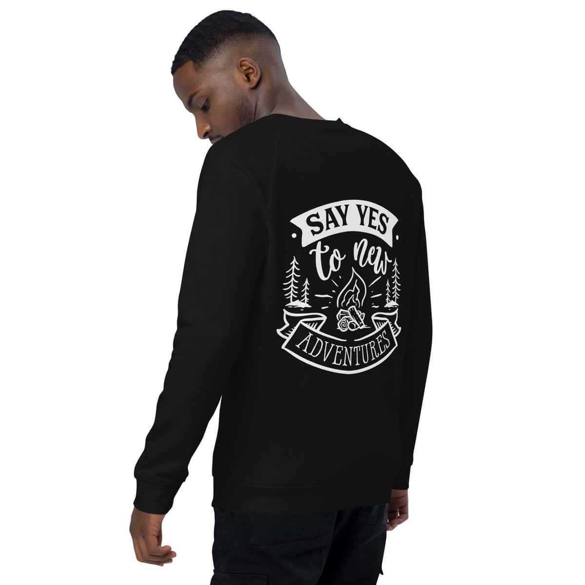 Adventure Awaits | Unisex organic raglan sweatshirt