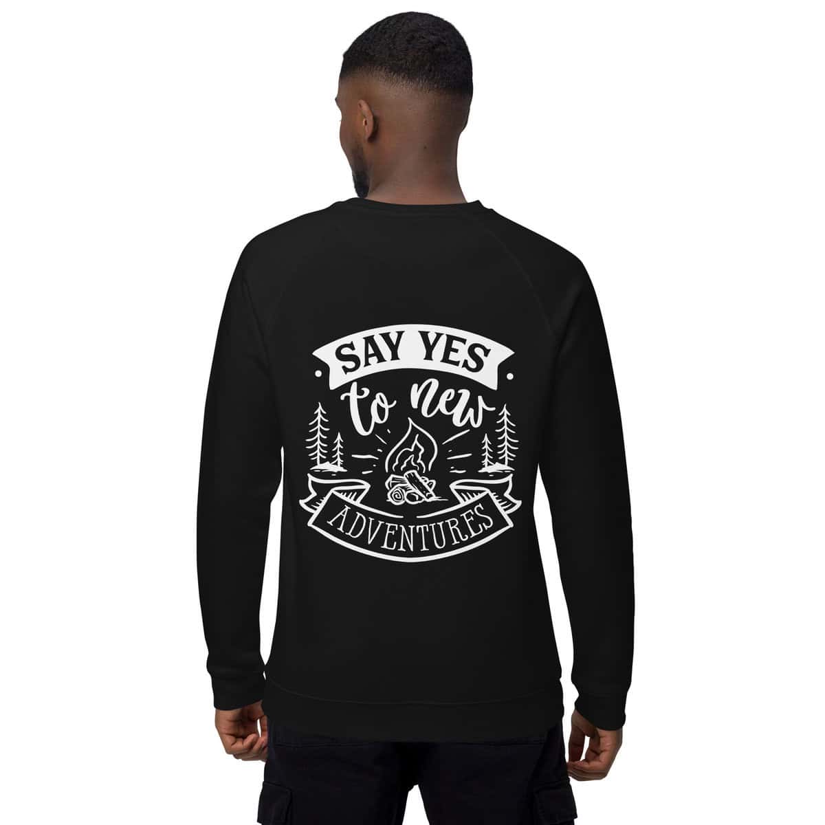 Adventure Awaits | Unisex organic raglan sweatshirt