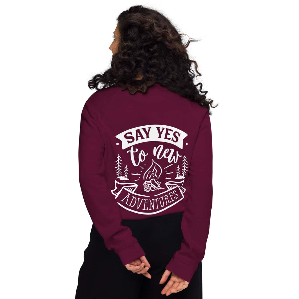Adventure Awaits | Unisex organic raglan sweatshirt