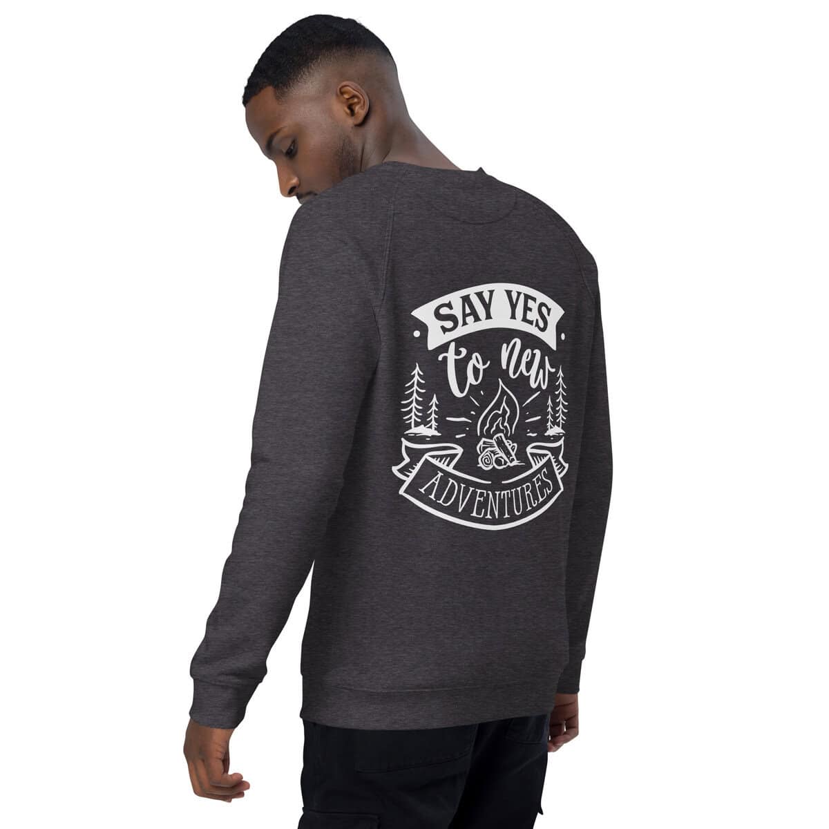 Adventure Awaits | Unisex organic raglan sweatshirt