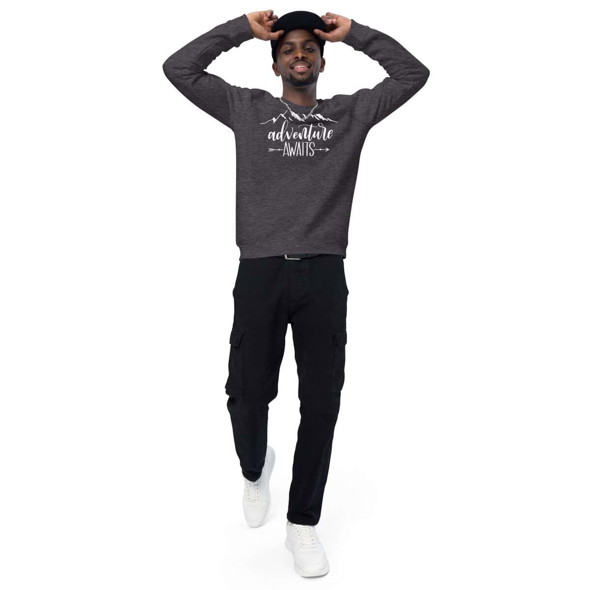 Adventure Awaits | Unisex organic raglan sweatshirt