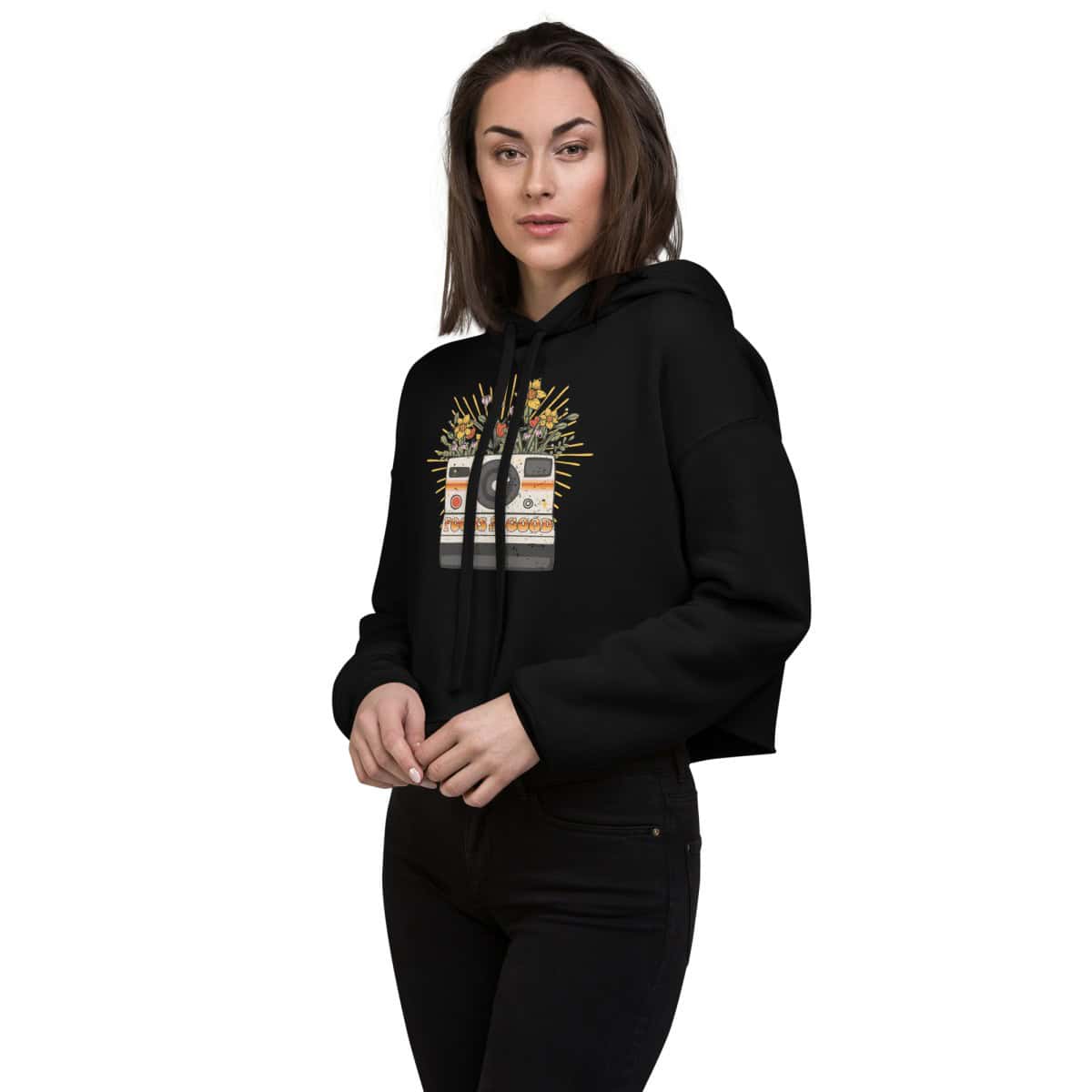 Polaroid | Crop Hoodie