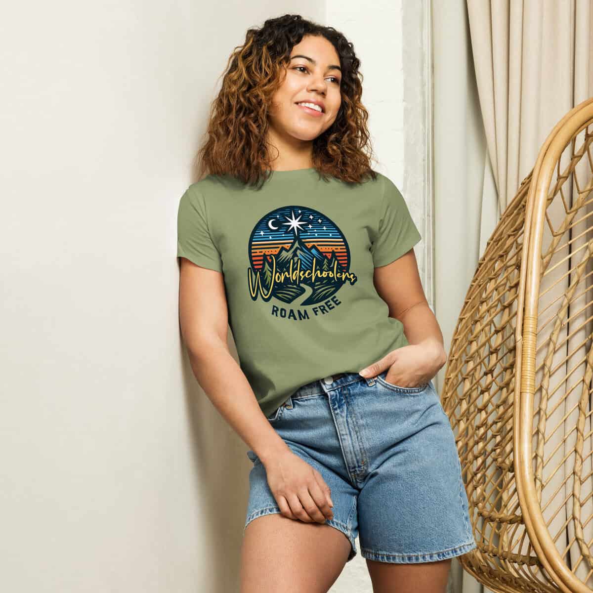 Worldschooling | Women’s high-waisted t-shirt