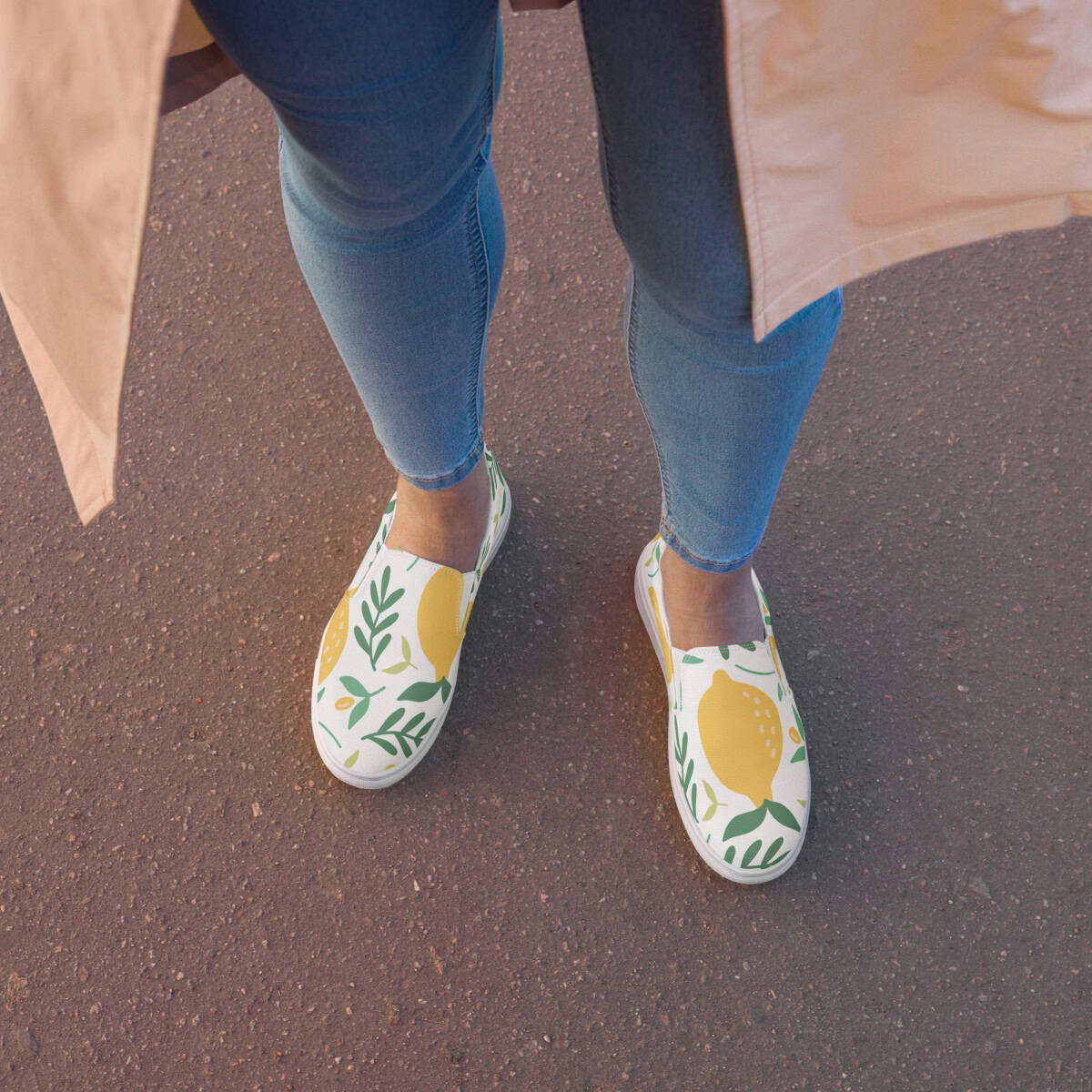 Lemons | Women’s slip-on canvas shoes
