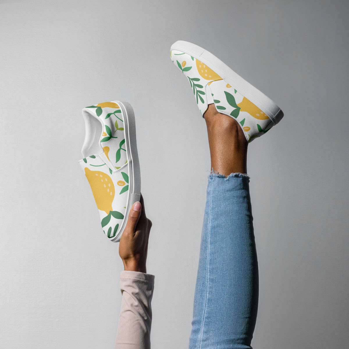 Lemons | Women’s slip-on canvas shoes