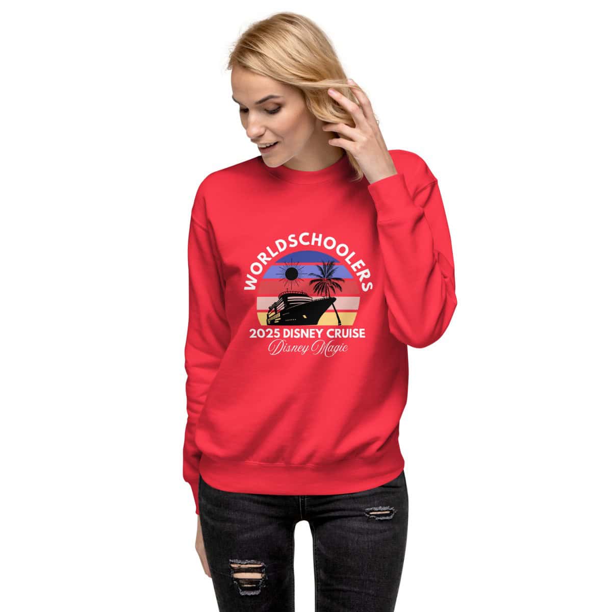 Disney Magic 2025 | White Font | Unisex Premium Sweatshirt