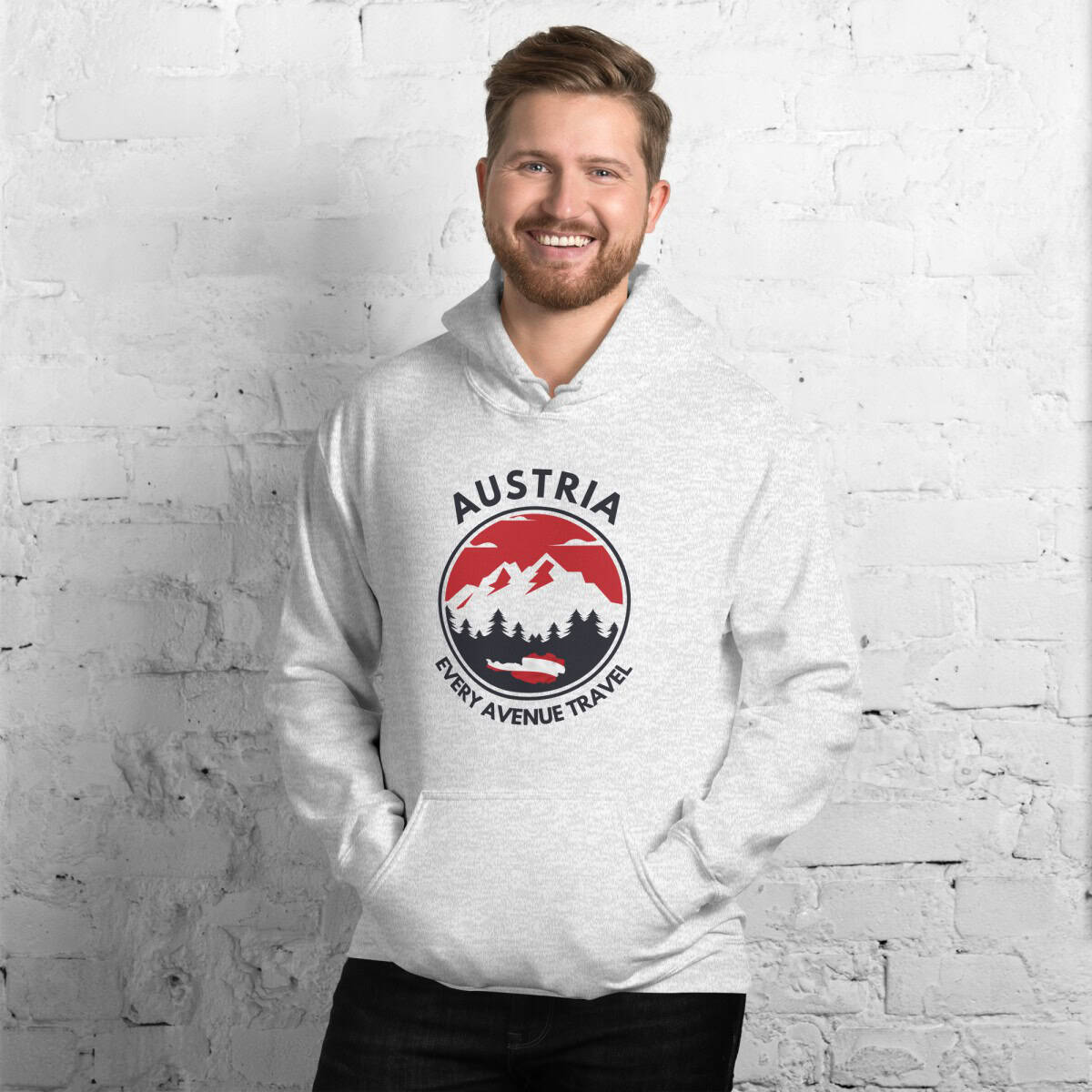 Austria 2026 | Mountain logo | Unisex Hoodie