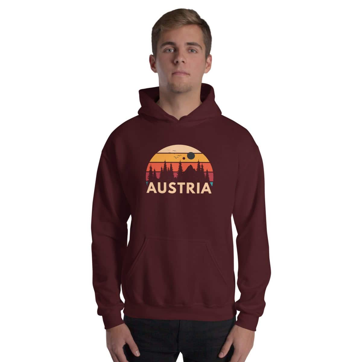 Austria 2026 | Forest and birds logo | Unisex Hoodie