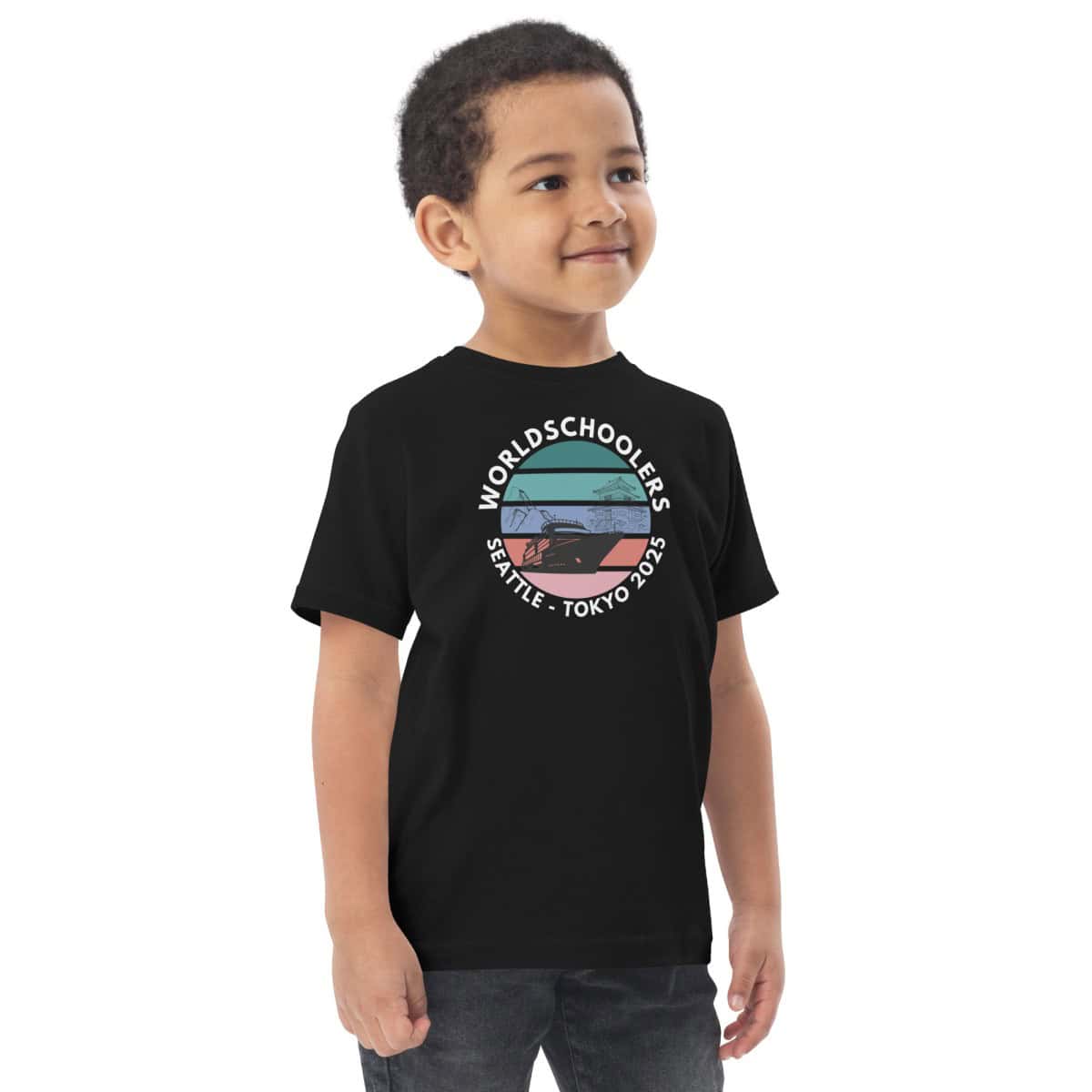 Toddler jersey t-shirt  | White font | Seattle-Tokyo