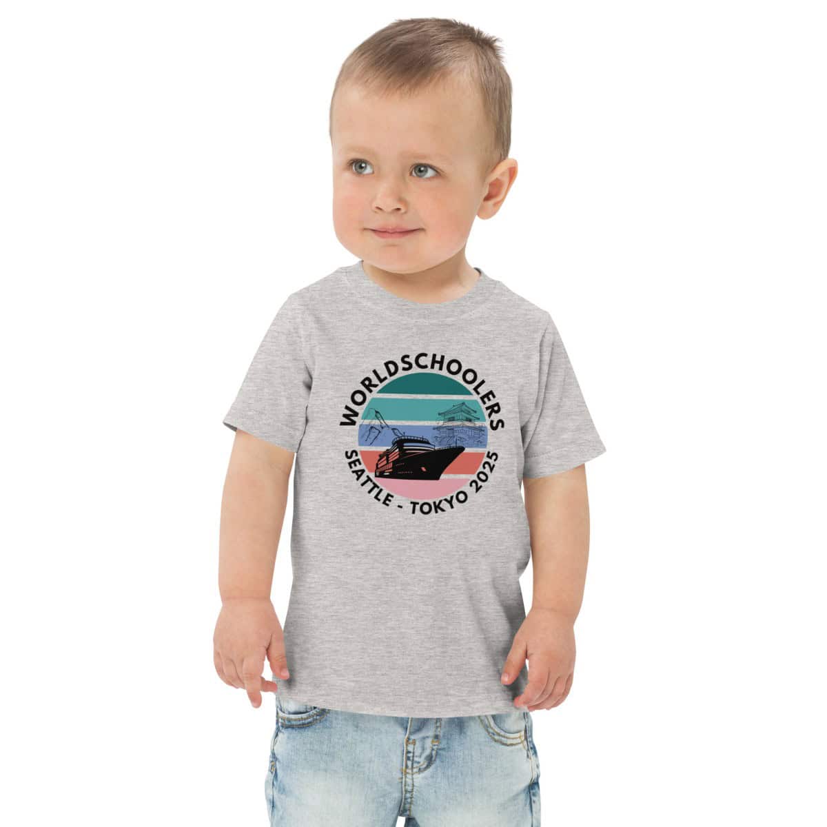 Toddler jersey t-shirt | Black font | Seattle-Tokyo