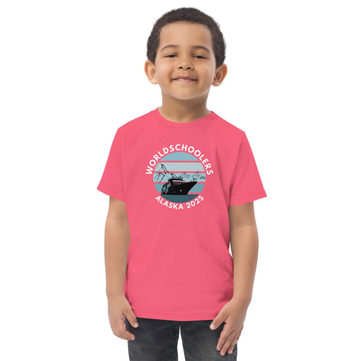 Toddler jersey t-shirt | White font | Alaska