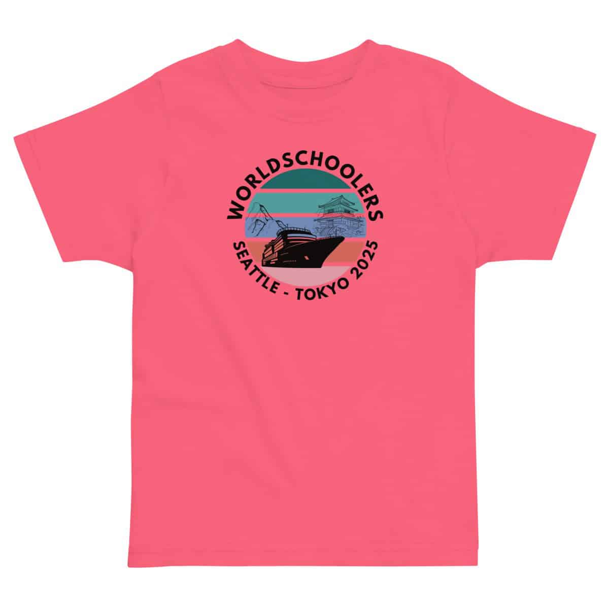 Toddler jersey t-shirt | Black font | Seattle-Tokyo