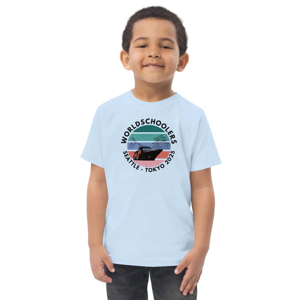 Toddler jersey t-shirt | Black font | Seattle-Tokyo