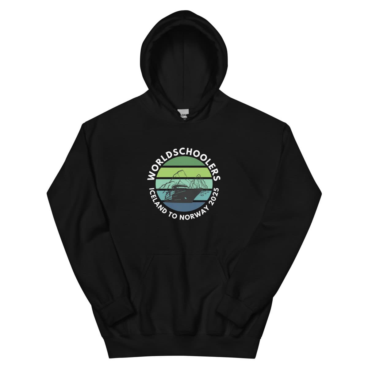 Unisex Hoodie | White Font | Iceland