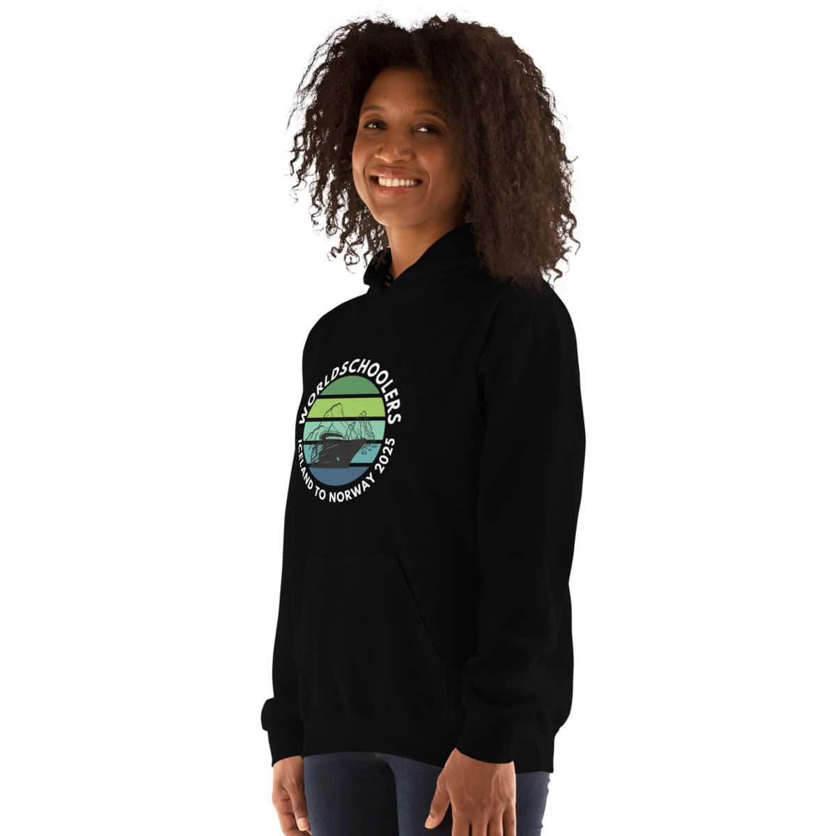 Unisex Hoodie | White Font | Iceland