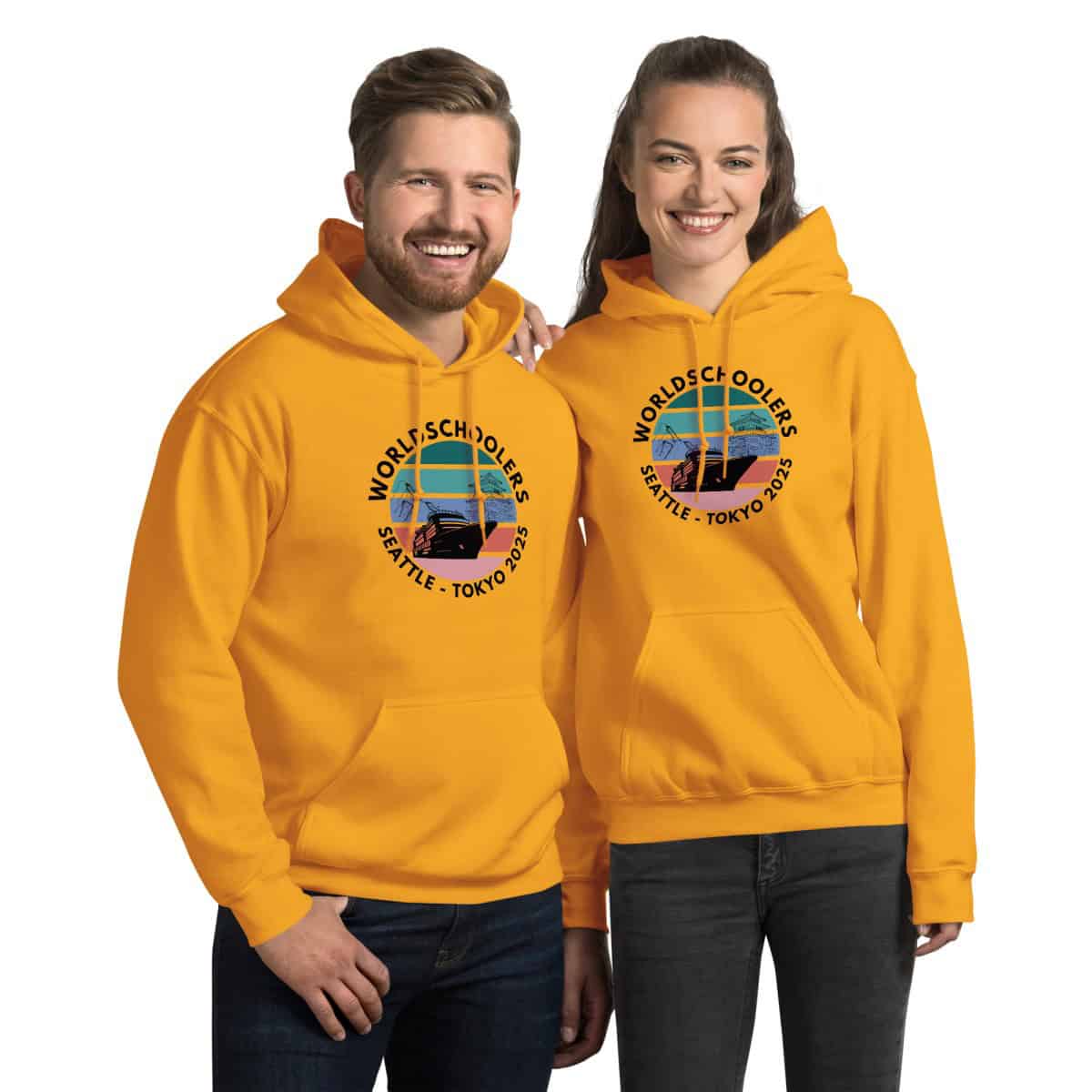 Unisex Hoodie | Black font | Seattle-Tokyo
