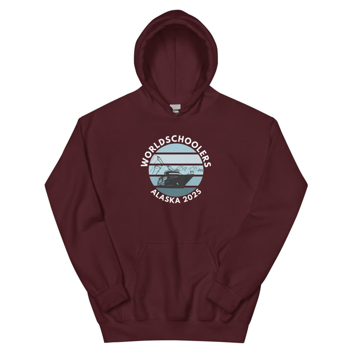 Unisex Hoodie | White Font | Alaska