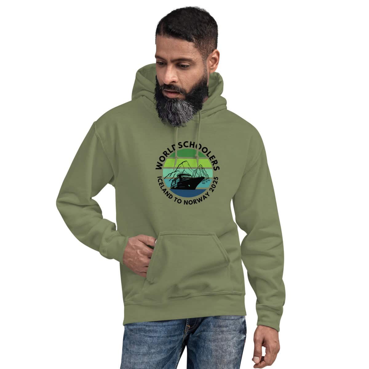 Unisex Hoodie | Black Font |  Iceland