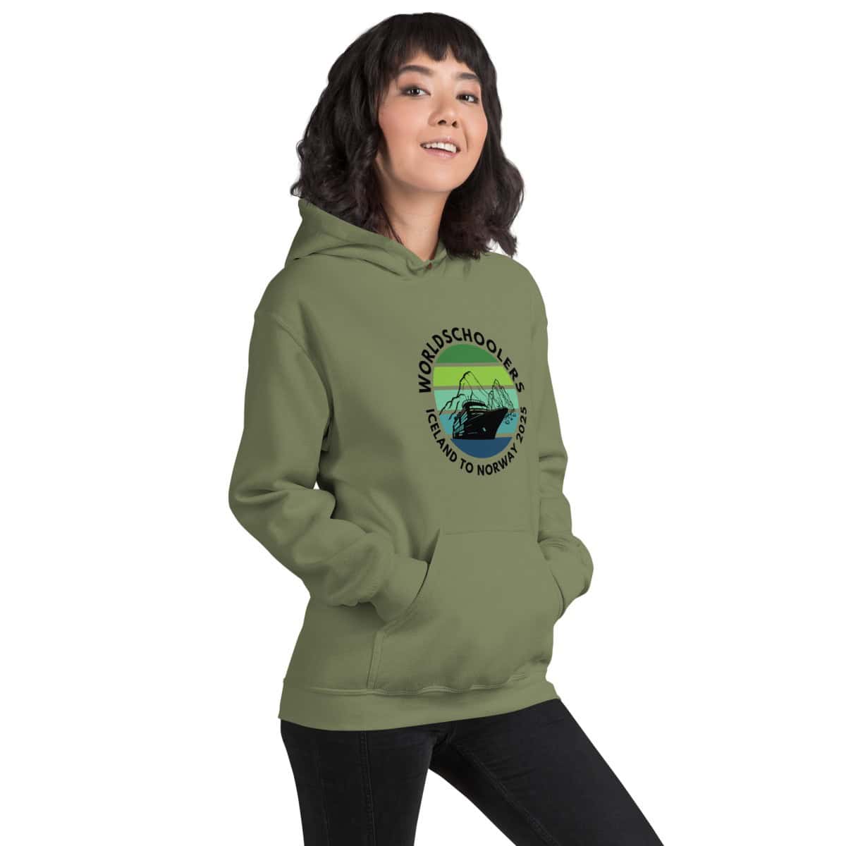 Unisex Hoodie | Black Font |  Iceland