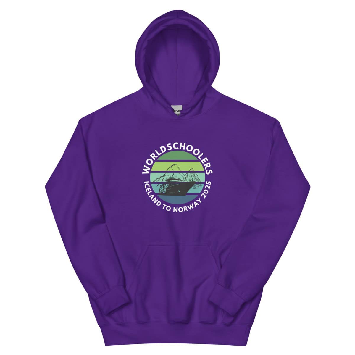 Unisex Hoodie | White Font | Iceland